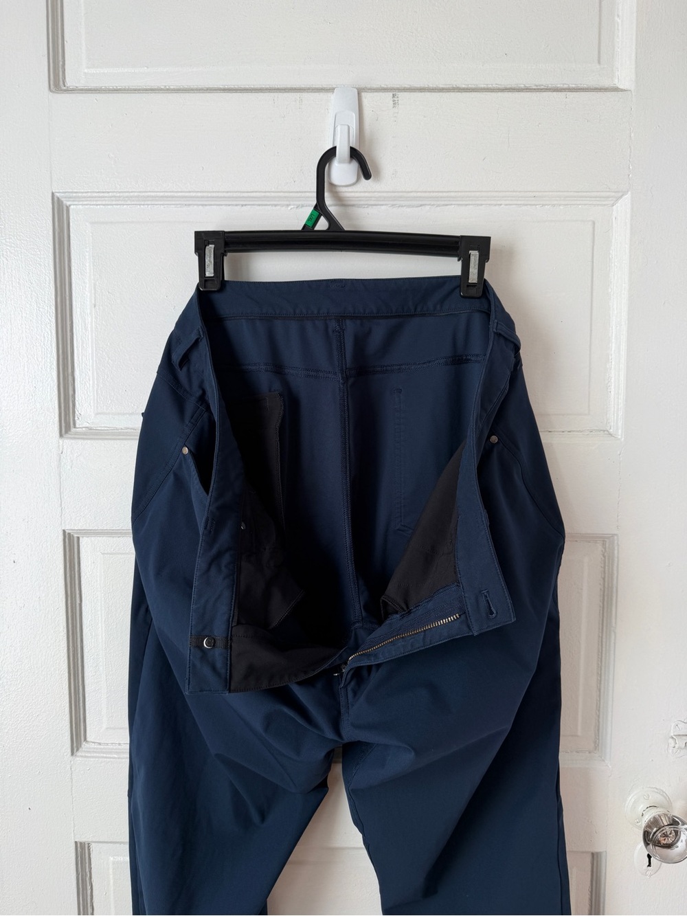 Lululemon ABC Classic Fit Pants Navy Blue Zip Security Pocket Men’s 38 Athletic - Picture 11 of 15